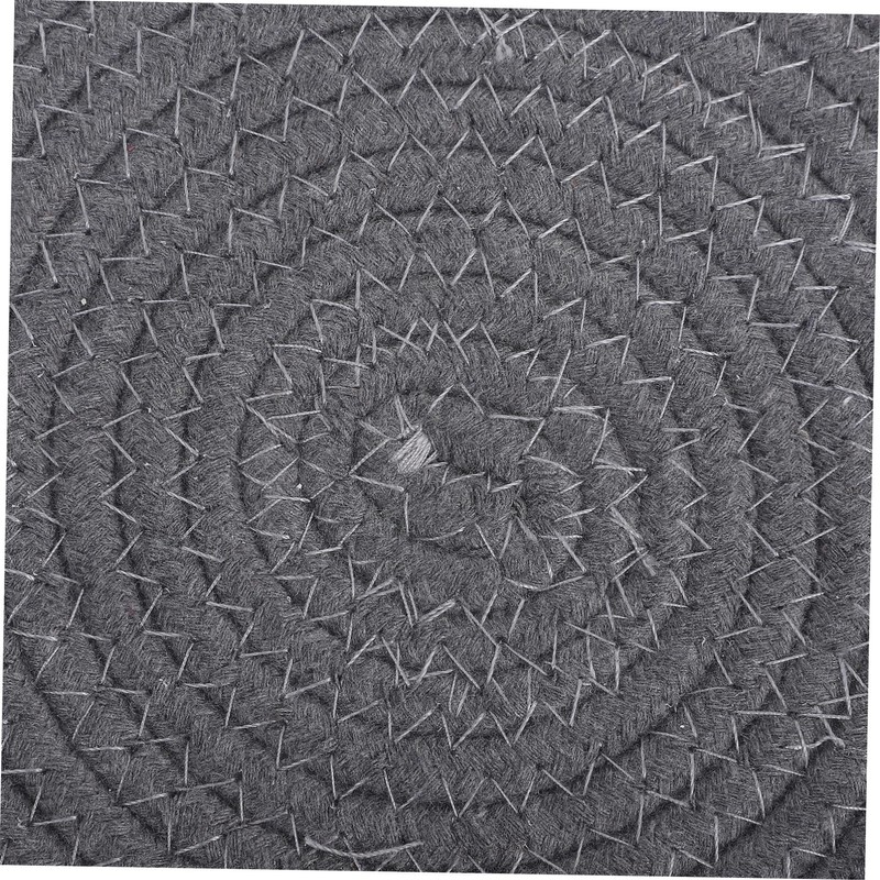 Mikinona 4pcs Cotton Woven Pot Pad Weave Mat Round Hot
