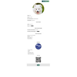 Tap and Share Smart NFC + QR Code Pet ID Tag - Online Pet Profile - Smart Passive Tracking & Instant Email Notification & Location Cloudbase Platform Update 24/7