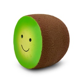 Petface Foodie Faces Latex Kiwi Dog Toy with Built-In-Squeaker, Large (Pack of 1)