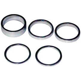 Bazooka AAHSIL Aluminum Head Spacer Set, 1-1/8, Silver, 0.08 inches (2 mm), 0.2 inches (5 mm), 0.4 inches (10 mm)