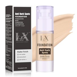Base De Maquillaje Líquida Antimanchas - Base De Maquillaje Con Sérum De Colágeno Y 2% De Niacinamida, Alta Cobertura Para Un Acabado Suave Y Satinado