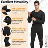 UNIQUEBLLA Long Johns Thermal Underwear Set for Men Thermal Base