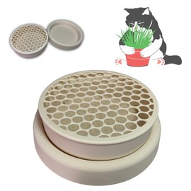 Cat Grass Planter - Durable 3D Printed PLA Cat Grass Growing Kit, Perfect for Indoor Use, Eco-Friendly and Pet-Safe (Seeds Not Included)
