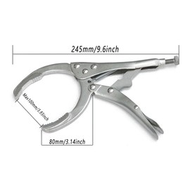 AIMALL Adjustable Oil Filter Locking Pliers, 2-4 Inch Grip Range, Heavy-Duty Hand Wrench, Essential Car Disassembly Tool, Durable Construction