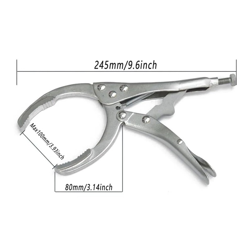 AIMALL Adjustable Oil Filter Locking Pliers, 2-4 Inch Grip Range,