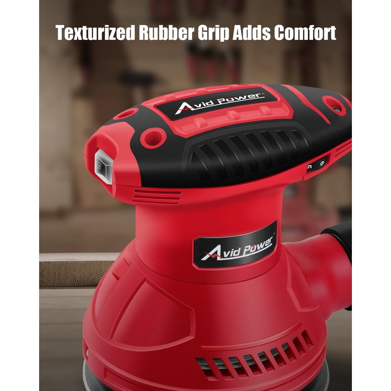AVID POWER Orbital Sander 3.0 Amp 5 Inch Electric Sander
