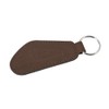 MZA Simson Brown Faux Leather Curved Keyring, brown