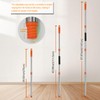 Xifando Mop Handle Replacement - 4-Section Adjustable from 30" to