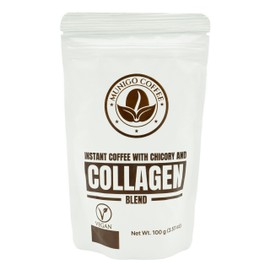 Munigo with Chicory and Collagen, 100g/3.52oz - Energizing Coffee Blend, Supports Skin Health, Supplements, Nutritious Coffee, Skin Elasticity, Rich Flavor, Morning Routine