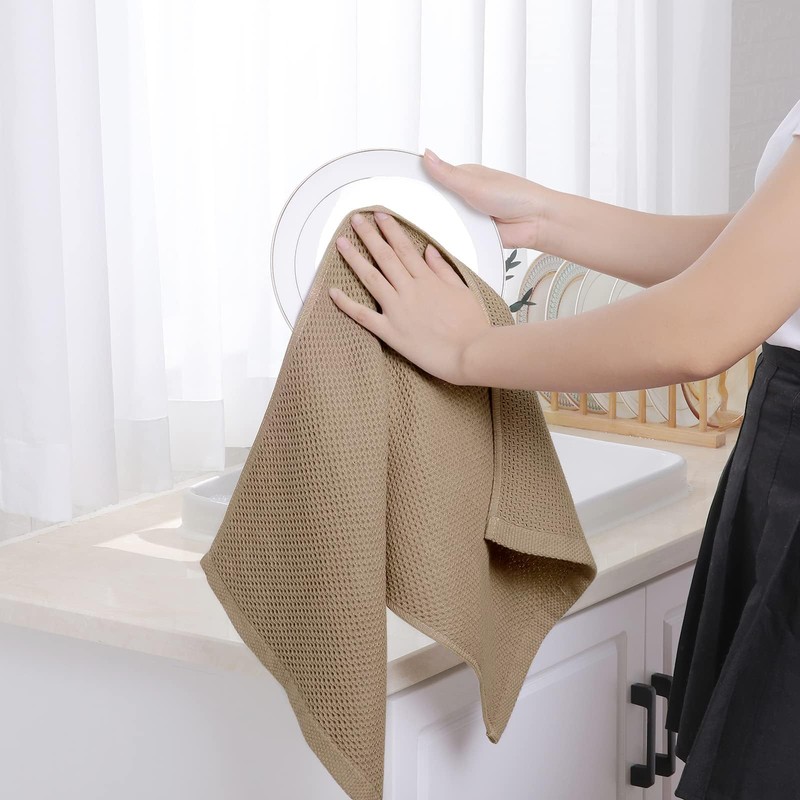 Homaxy Homaxy 100% Cotton Waffle Weave Kitchen Dish Towels, Ultra
