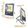 50W 12V LED Flood Lights 2-Pack, DC 12V-60V Daylight White