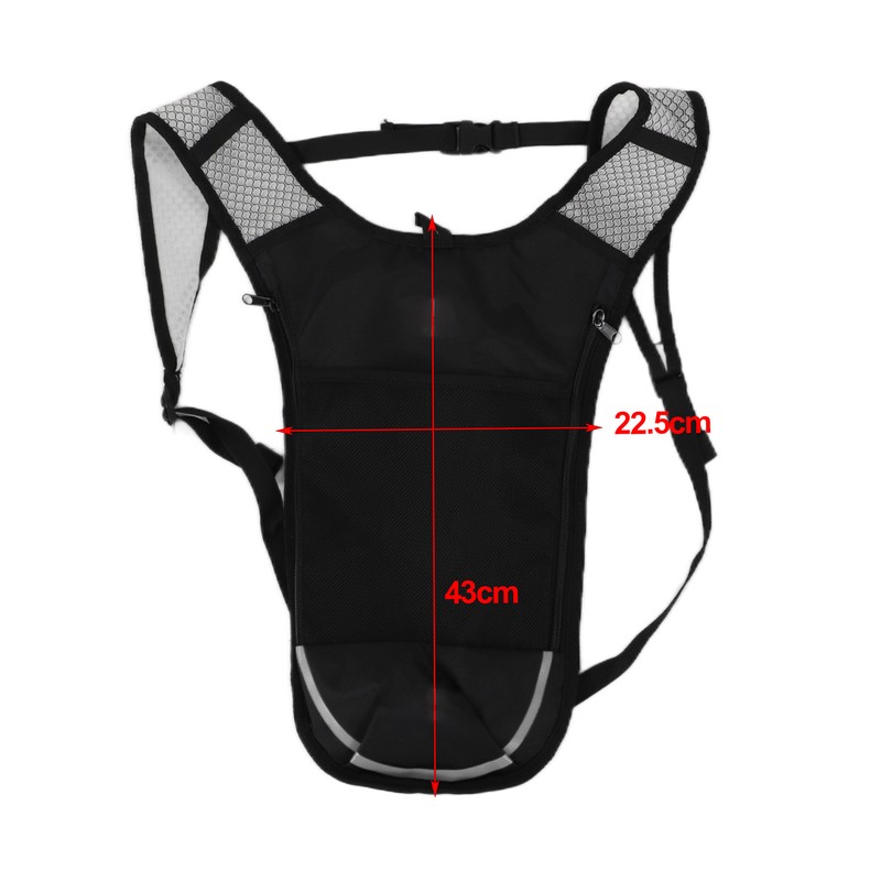 Hydration Pack Lightweight Breathable Multifunctional Water Backpack with 2L Water