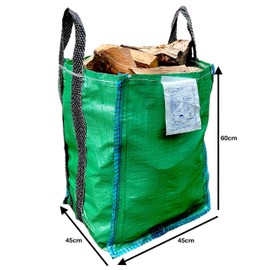 A&A SUPPLIES UK - Garden Waste Bags - 120 Litre - (1-5 Sacks) - Heavy Duty Garden/Green Waste Sacks - Industrial Fabric and Handles (2)