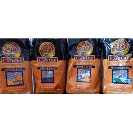 HEB Cafe Ole Taste of Texas Whole Bean Coffee Sampler 12oz Bag (Pack of 4 Different Flavors)