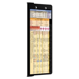 WhiteCoat Clipboard - Vertical - Black - Anesthesia Edition