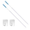 2 Pack Long Cleaning Brushes with 2 Piece Hooks, Drain