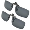 2 Pcs Outdoor Sunglasses Clip On Polarized Sun Glasses Driving
