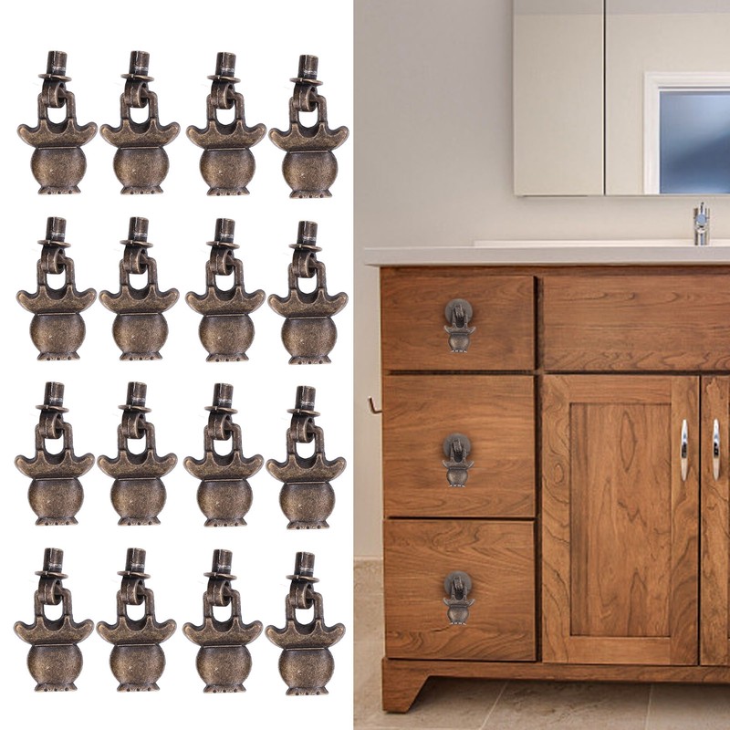 20sets Drawer Pulls Retro Elegant Reliable Durable Compact DIY Making