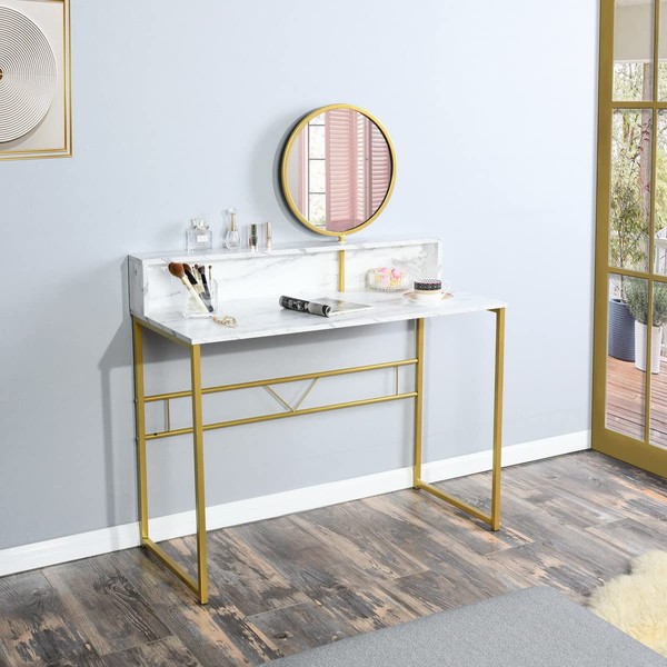 wOod-it Makeup Vanity Desk with Mirror, 41.3 Inch Dressing Table