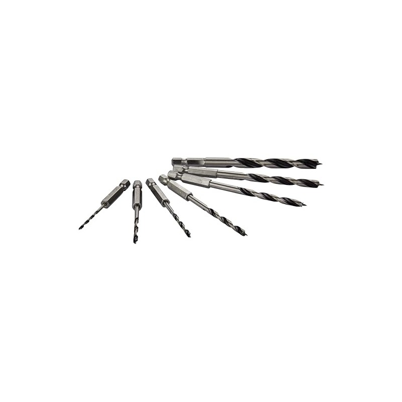 Makita D-62371 Wood Drill Bit Set 7-Piece Wood Twist Drill