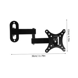 Gatuida Monitor Wall Mount TV Wall Mount Bracket 90° Swivel Universal TV Mount Fixed Mounting Space-Saving Sturdy Steel Build Easy Installation