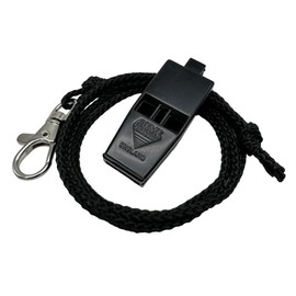 ACME Tornado No. 636 - Loud Emergency Whistle / Signal Whistle with Whistle Band for Outdoor, Hiking & Safety (Black)