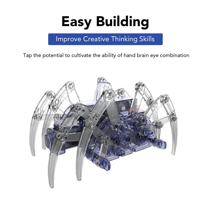 Spider DIY Building Toy Electric Plastic Spider Science Explorer Toy