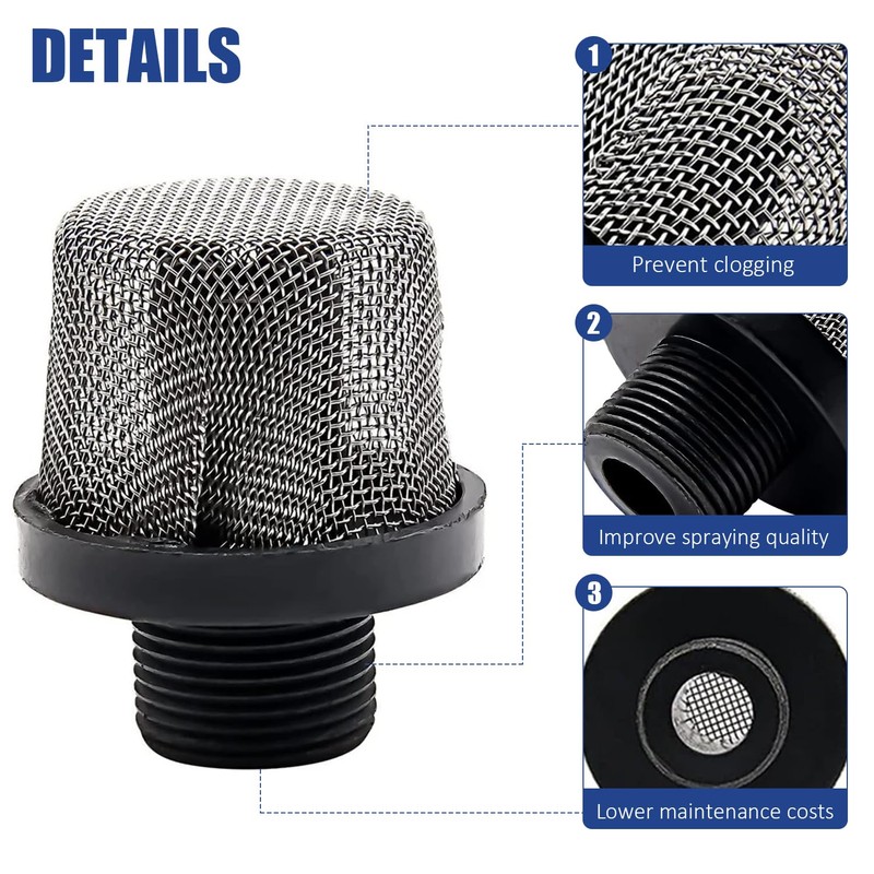 288716 3/4" Inlet Suction Strainer Sprayer Paint Strainer Airless Spray