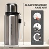 pluseight Stainless Steel Drinking Bottle, 600 ml, Leak-Proof Stainless Steel