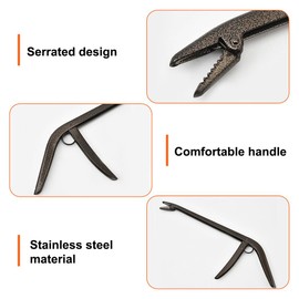 MiOYOOW Fish Hook Remover Tool, 1/2PCS Fishing Dehooker Tool Stainless Steel Fish Hook Disconnect Device for Saltwater Freshwater