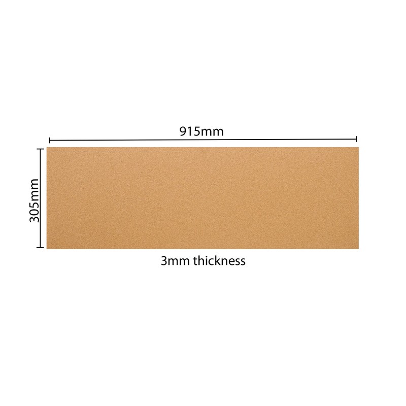 HIGH Density Cork Rolls - 915mm X 305 mm -