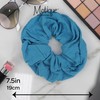 Motique Accessories Jumbo Cotton Scrunchie - Blue