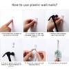 9-Piece Dinner Plate Hooks, 9 Plastic Wall Nails, Dinner Plate