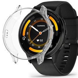 Compatible with Garmin Venu 3S 41mm /Garmin Venu 3 45mm Waterproof Protective Case Soft TPU Plated All Around Scratch-Proof Screen Protector Cover (41mm, 3PCS)