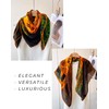 PoeticEHome Cashmere Scarf Wrap 36x36 Inch - Featherlight Artistic Large