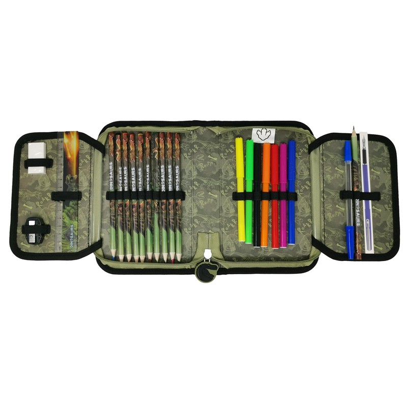 Theonoi Pencil Case Pencil Case 2 Compartments Double Decker Pencil