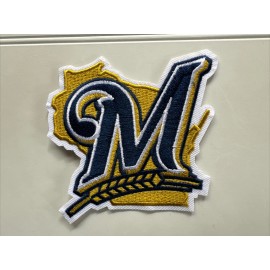 MILWAUKEE BREWERS BASEBALL VINTAGE Embroidered Iron On Patch  3.5” X 3.5”