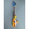 RGM624 Yellow Submarine Beatles Miniature Guitar Including leather guitar strap