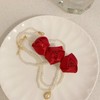 fdsmall Valentine's Day Hair Clip for Women 2Pcs Rose Hairpins