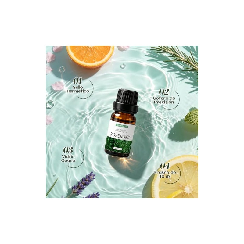 Set de 20 Aceites Esenciales para Difusor, 10 ml Cada