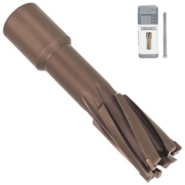 KEENTECH Carbide-Tipped Annular Cutter, 3/4" Diameter x 2" Depth 3/4" Weldon Shank, TCT Mag Drill Bit with Advanced PVD Nano-Coating for Faster, Smoother, Longer-Service Life Cutting Harder Metal