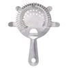 Buckingham Cocktail Strainer 4 Prong Hawthorne Professional Grade Stainless Steel