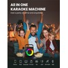 Karaoke Machine with Two Wireless Microphones, Portable Karaoke Machine for