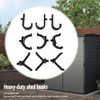SIIMOO 9 Pcs ABS Storage Shed Tool Hooks Shed Tool