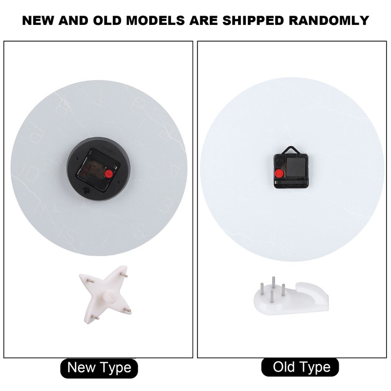 Wall Clock Nordic Decorative Marble Printing Mute Round Hanging Clock