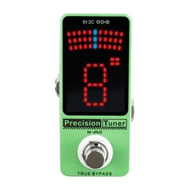 Tuner, Precision Tuner Pedal LED Display with True Bypass for Chromatic Guitar Bass