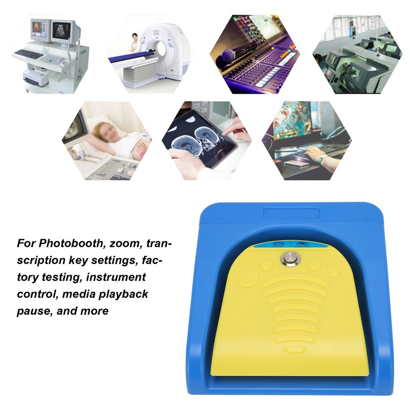 Single Foot Switch Pedal Wireless Wired USB Two Connection Mode