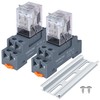 2PCS Electromagnetic Power Relay, 8-Pin 10A 12 AC Relay Coil