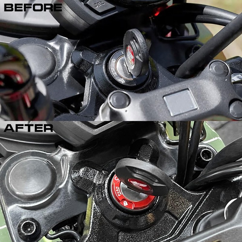 WOOGA Ignition Switch Decorative Ring Ignition Switch Ring Circle Keyhole