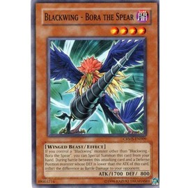 Yu-Gi-Oh! - Blackwing - Bora The Spear (CRMS-EN009) - Crimson Crisis - Unlimited Edition - Common